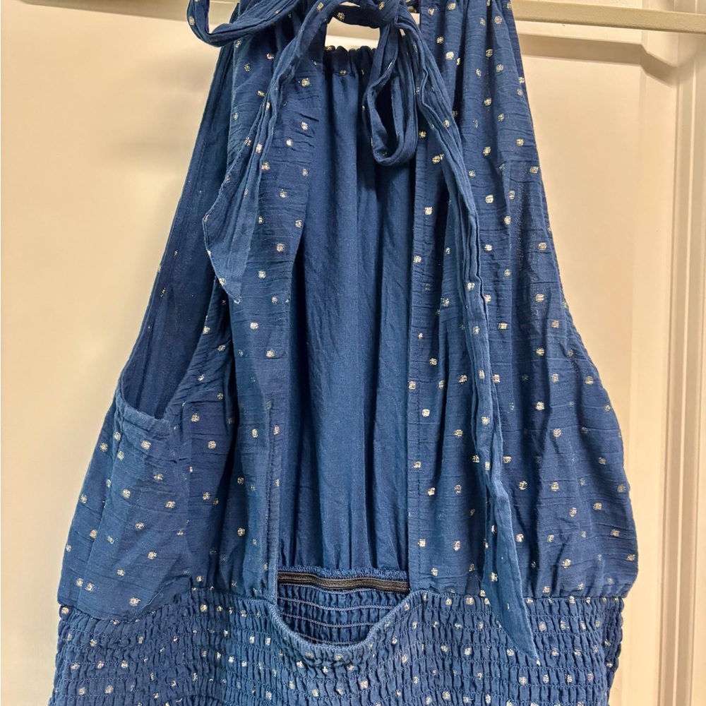 Boden navy maxi sundress 12R - Picture 4 of 5